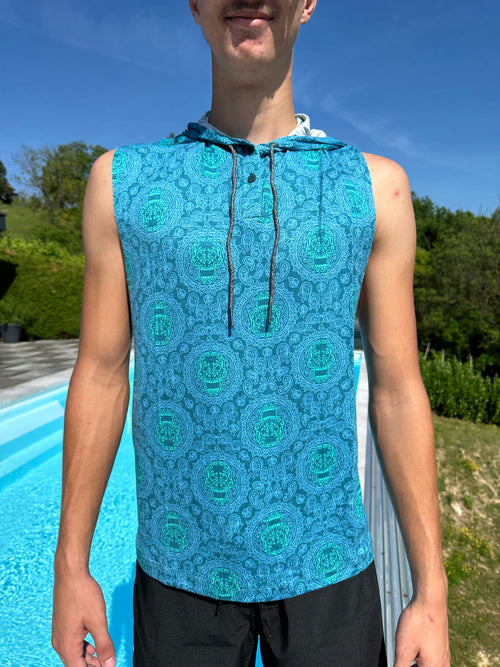 Herren bedrucktes Tanktop ⎮ SKULL MANDALA