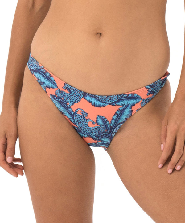 Damen-Badeanzug | UNTERTEIL | CHEEKY | WEIT | JUNGLE BLUE