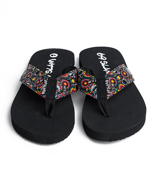 Men's flip flops | FLOWER SKULL