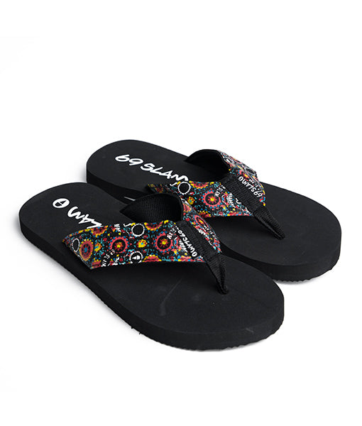 Men's flip flops | FLOWER SKULL