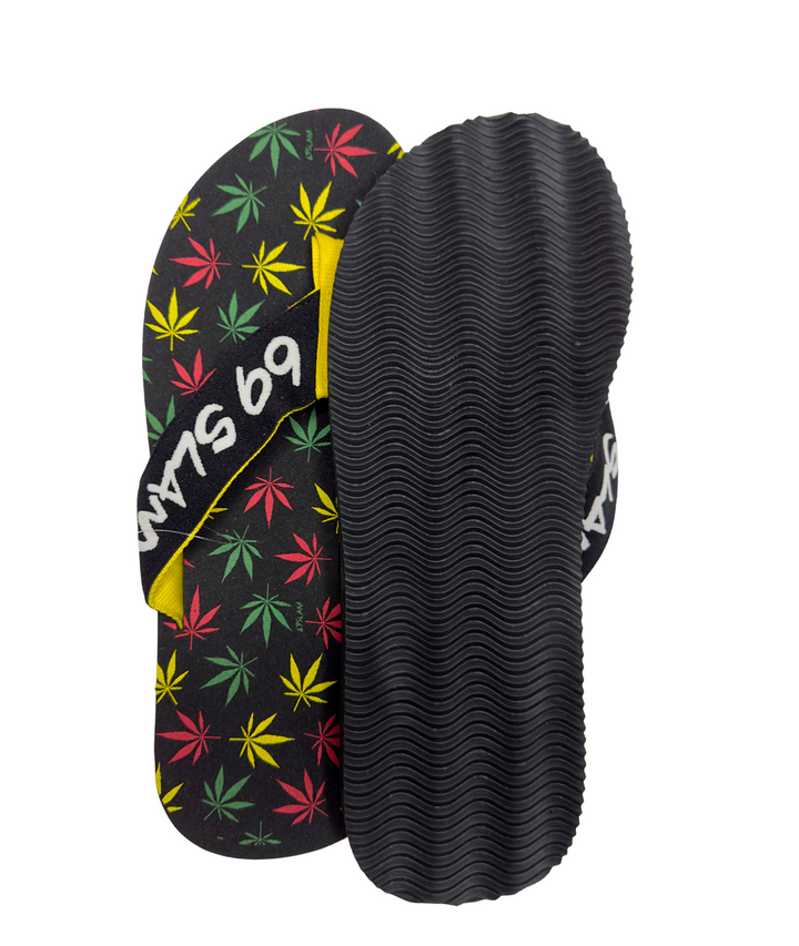 Men's flip flops | LEGALIZE BLACK