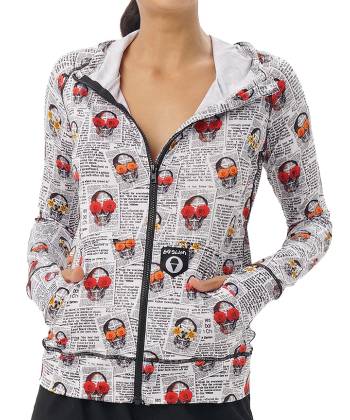 Women's cardigan | UPF30+| NEWSPAPER