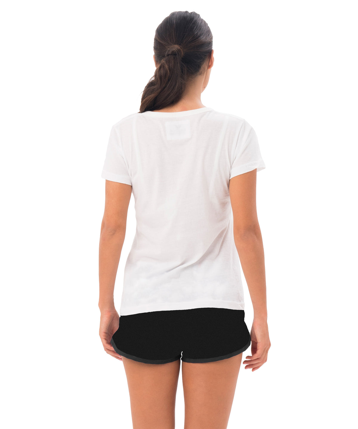 Damen T-Shirt | KURZARM | HIPSTER PINE | WEISS
