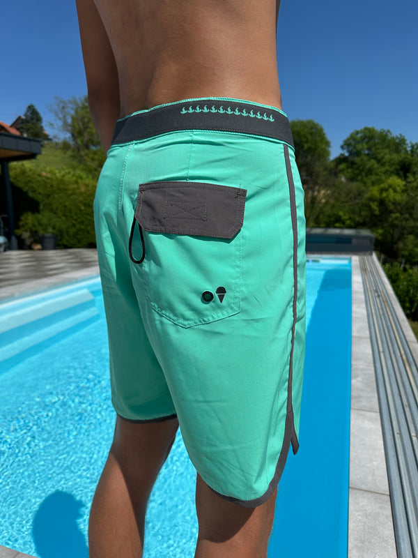 MOŠKE KOPALNE HLAČE | BOARDSHORT | 4 WAYS STRETCH | AQUA GREEN