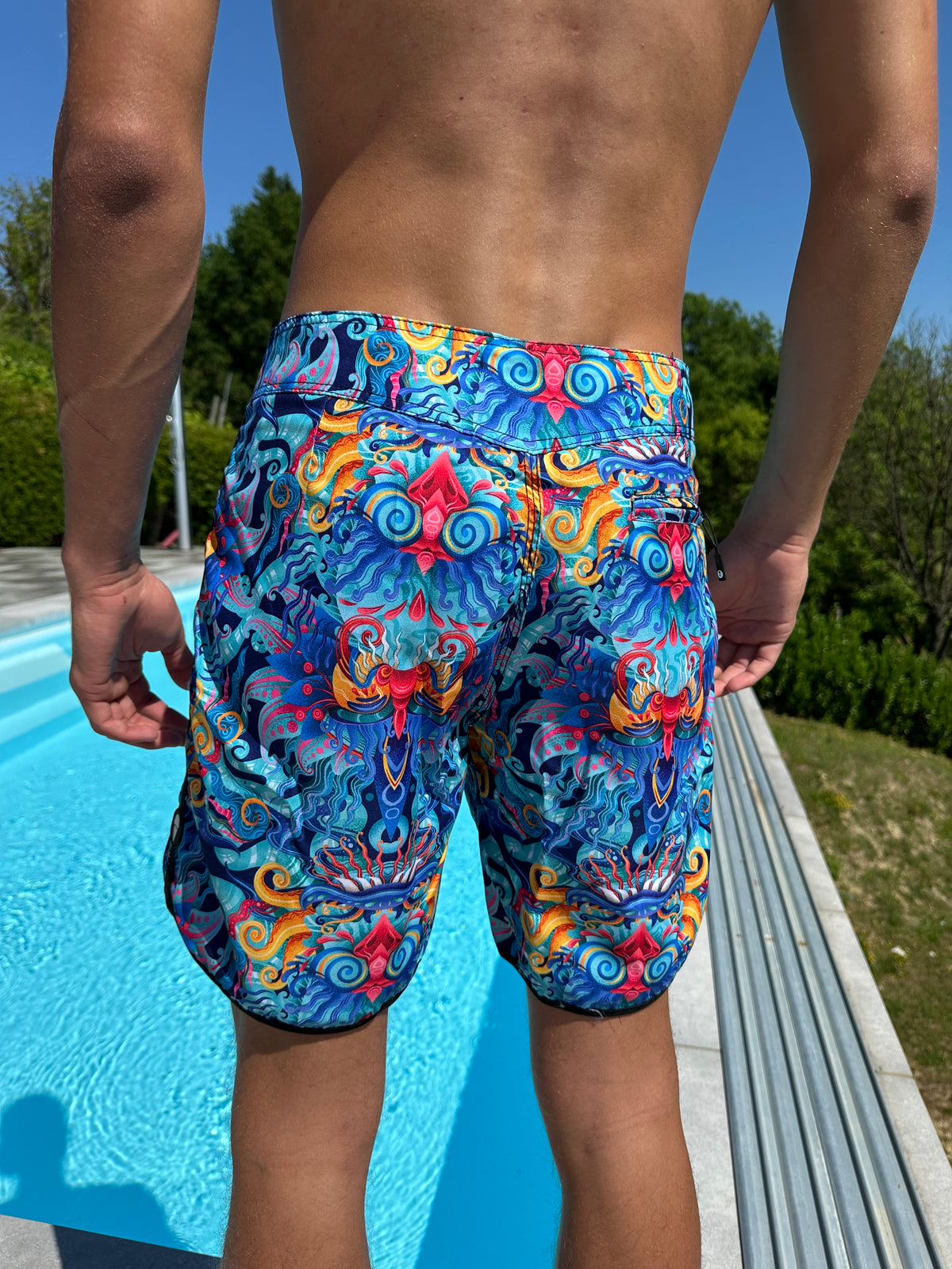 Herren Badeshorts | MEDIUM LENGHT | BLUE HABITAT
