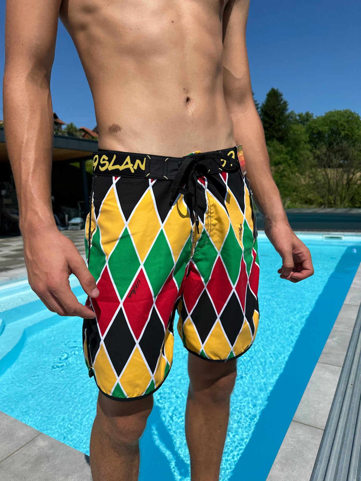 Badehose für Herren | MEDIUM LÄNGE | HARLEQUIN