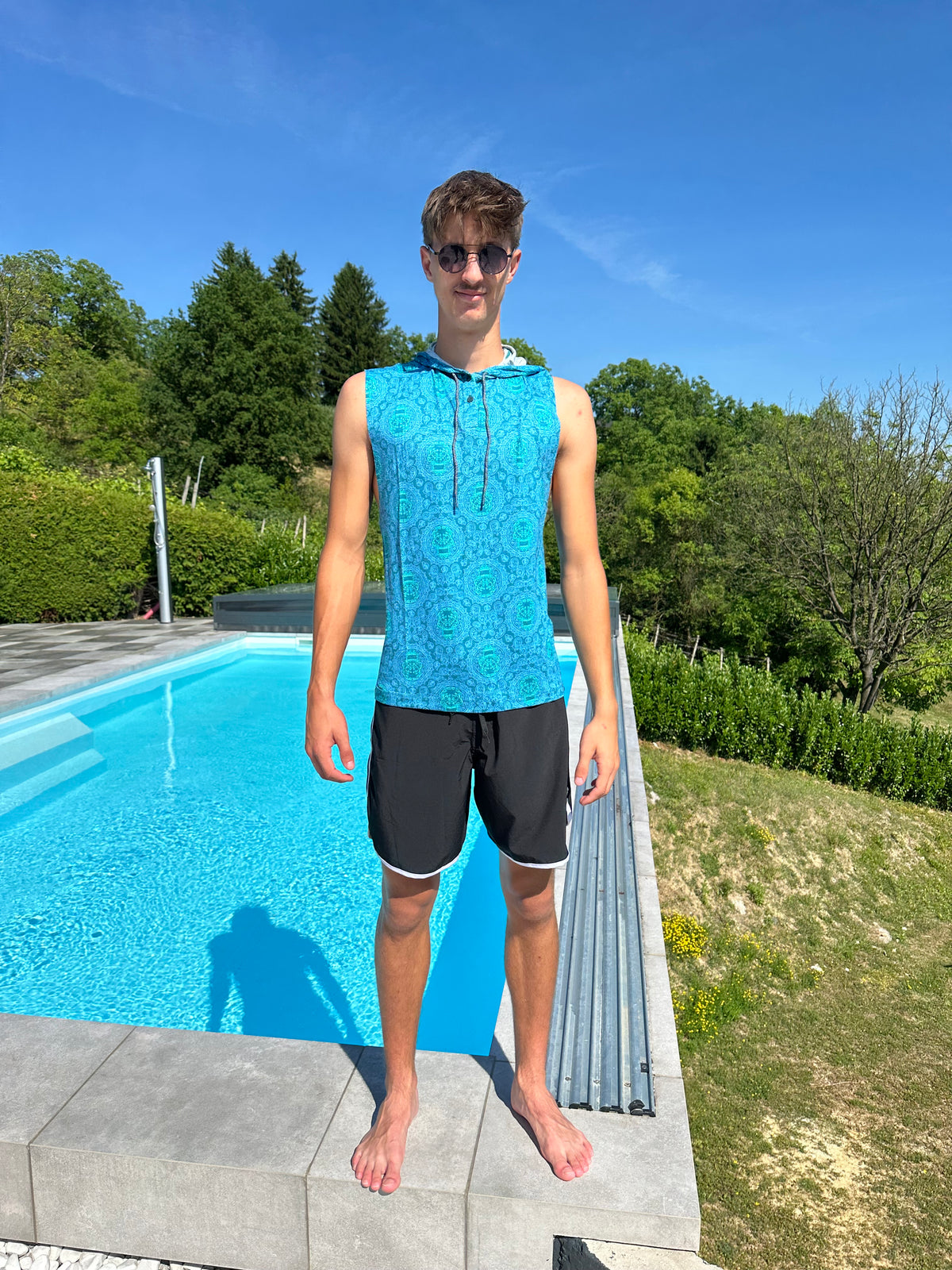 Herren bedrucktes Tanktop ⎮ SKULL MANDALA