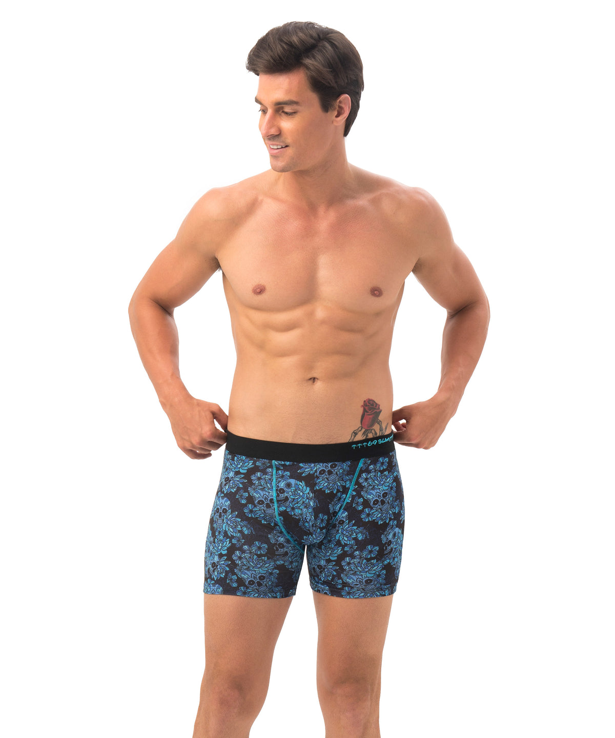 Men's underwear | MICROFIBER | BOX | SKULL BLOOM