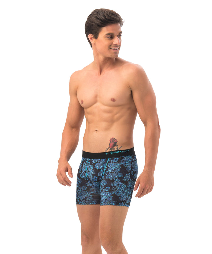 Men's Underwear | MICROFIBER | BOX | SKULL BLOOM