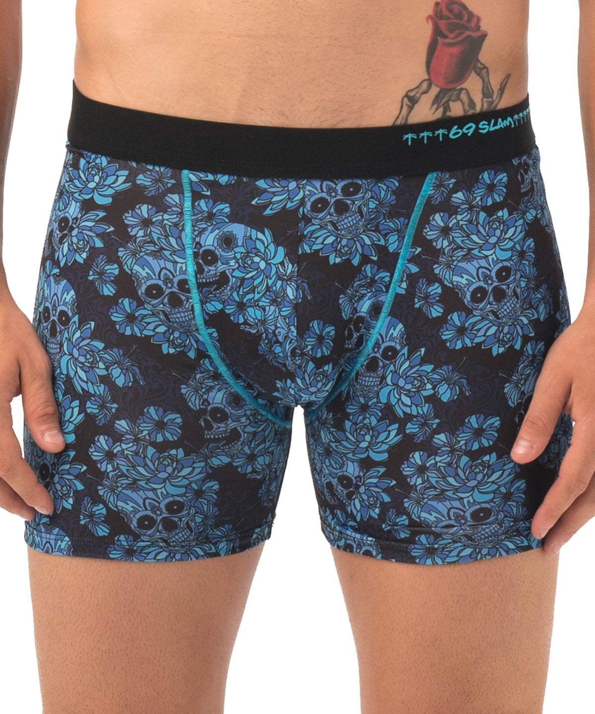 Men's underwear | MICROFIBER | BOX | SKULL BLOOM
