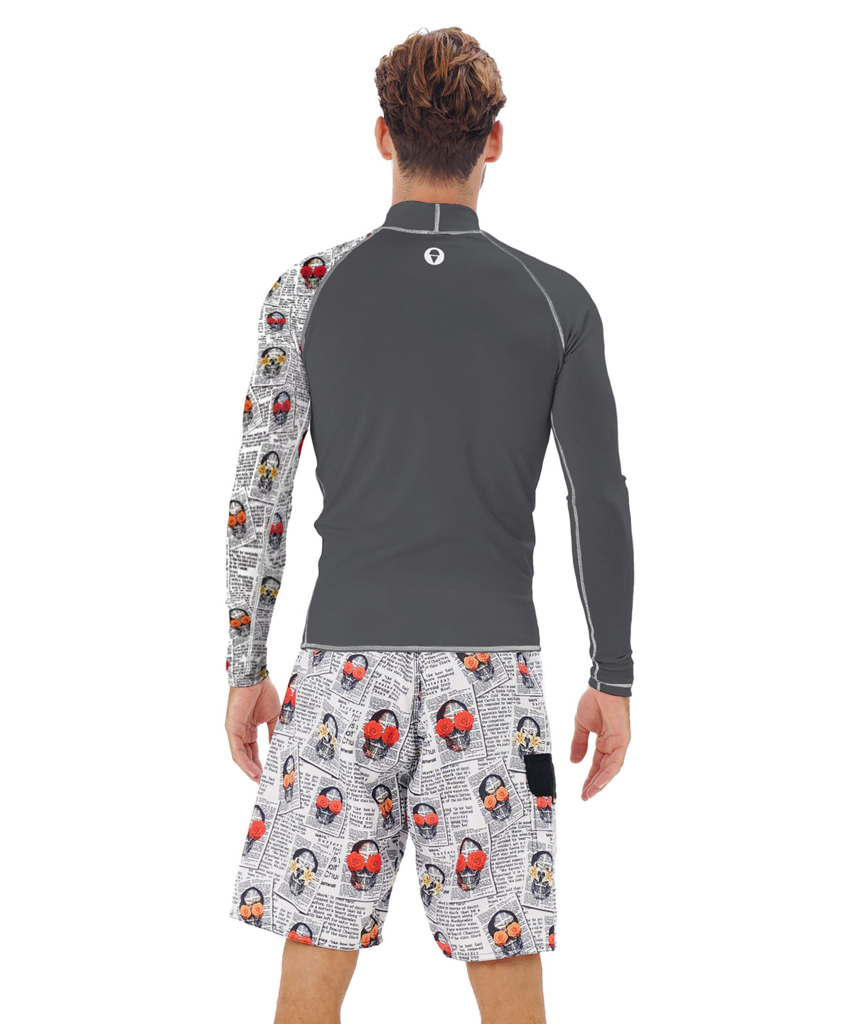 Herren-Badeshirt | UPF30+ | LANGARM | NEWSPAPER