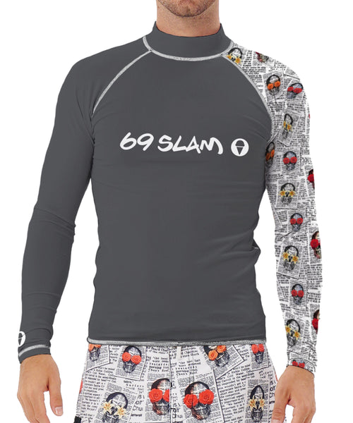 Herren-Badeshirt | UPF30+ | LANGARM | NEWSPAPER
