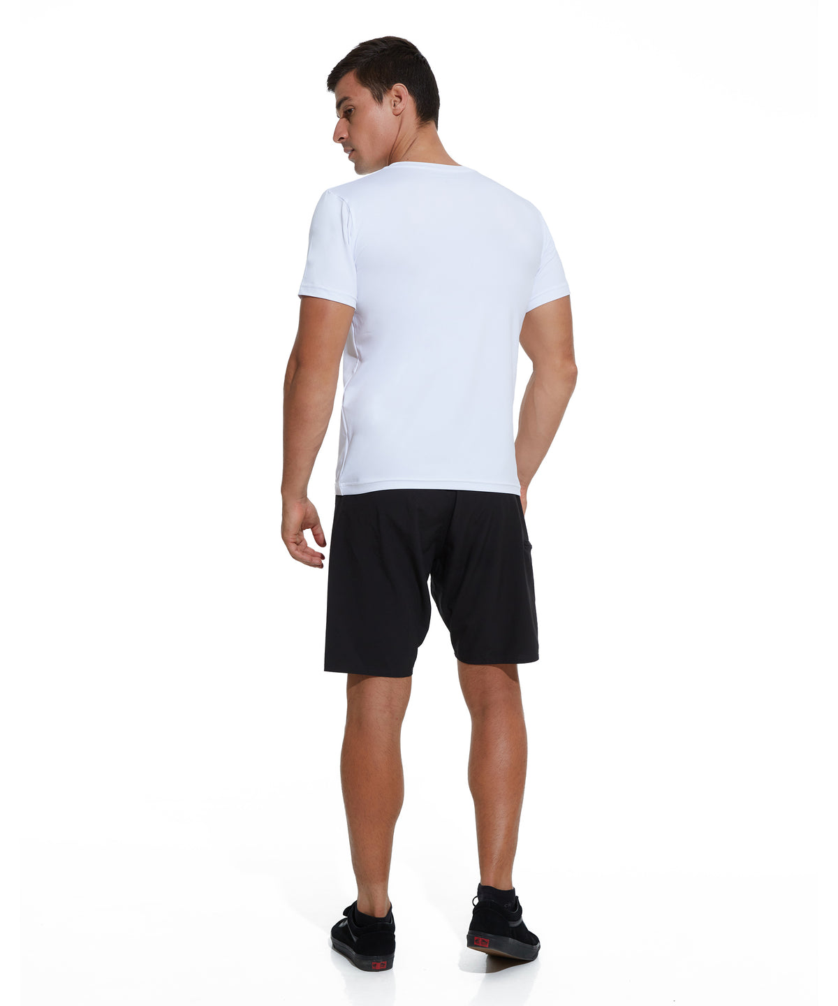 Herren Badeshirt | UPF 50+ | KURZARM | 69 STAMP WEISS