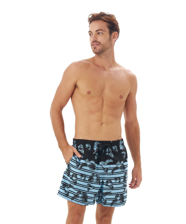 MEN'S SWIMMING PANTS | ELASTIC | FLAMINGO PALMS