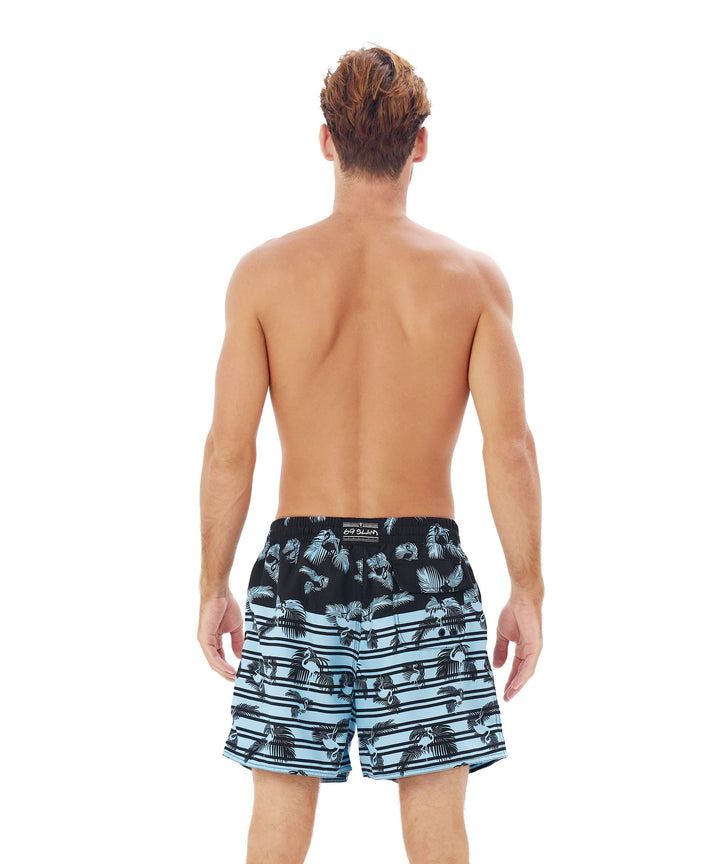 MEN'S SWIMMING PANTS | ELASTIC | FLAMINGO PALMS