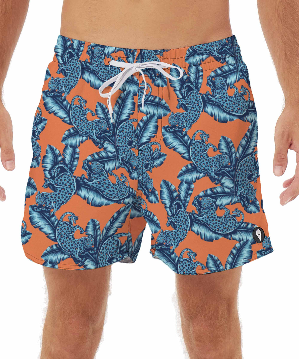 MEN'S SWIM TRUNKS | ELASTIC | JUNGLE BLUE
