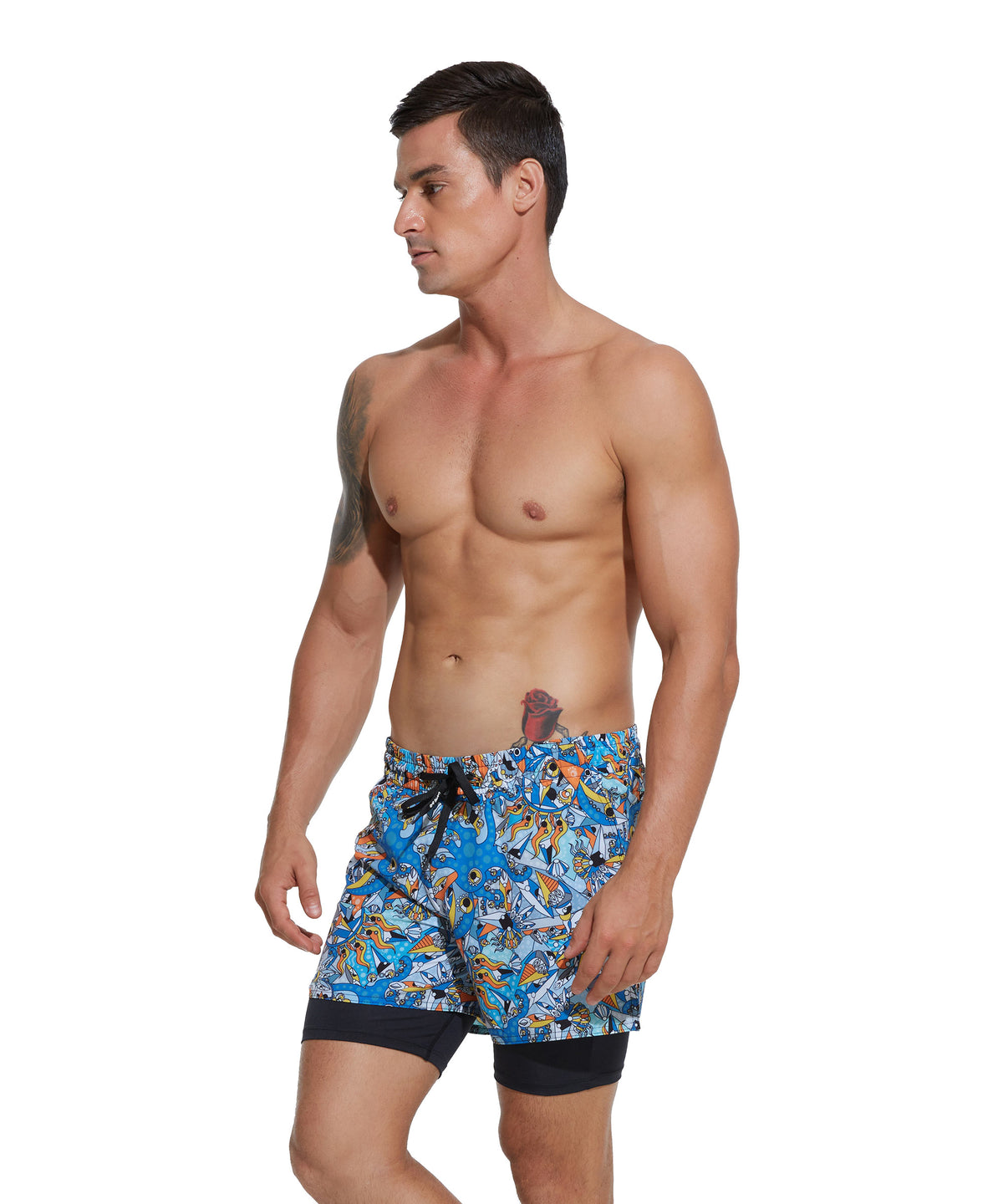 Herren Sportshorts 2 in 1 | EXOTIC SEA