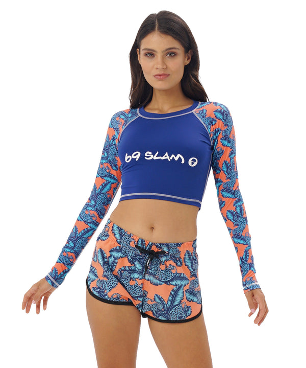 Damen-Badeshorts | ELASTIC | JUNGLE BLUE