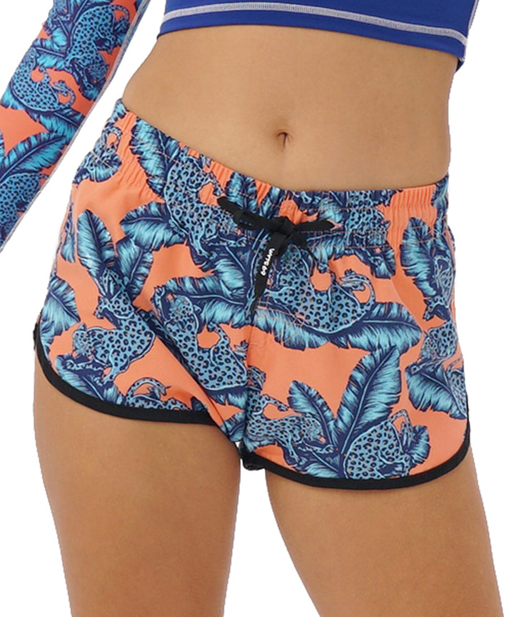 Women's swimming trunks | ELASTIC | JUNGLE BLUE