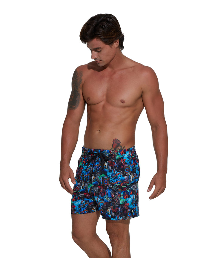 Men's Swimming Trunks | 4 WAYS STRETCH | ELASTIC | PUNK BUSKERS