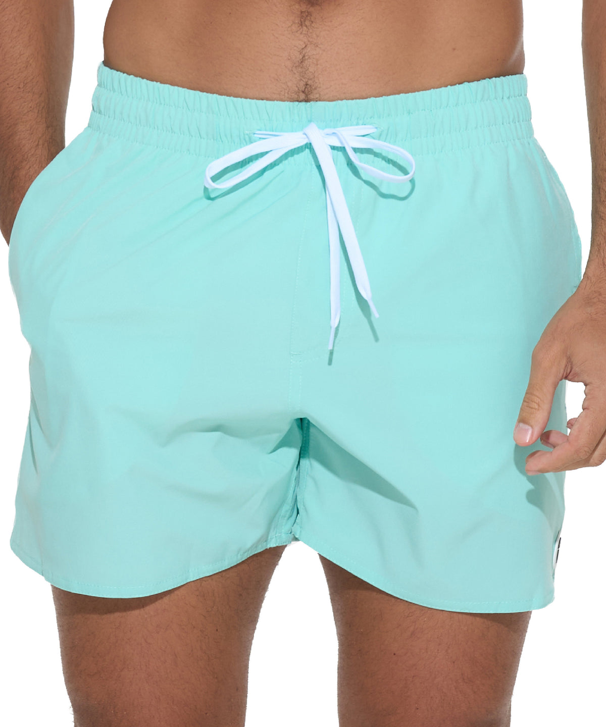 Moške kopalne hlače | 4 WAYS STRETCH | ELASTIC | PLAIN AQUA GREEN