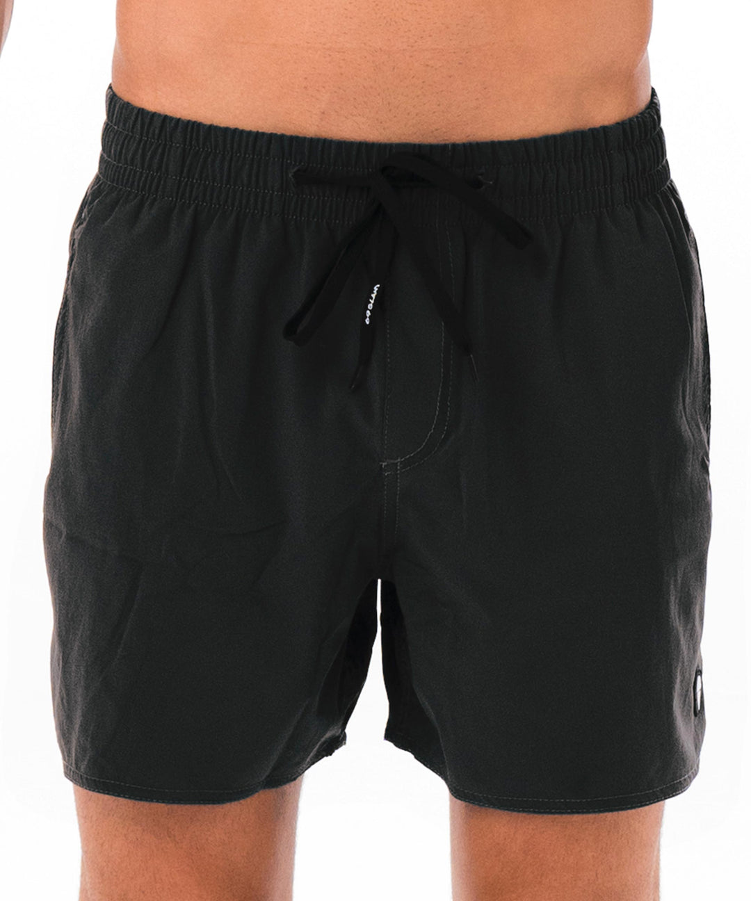 Men's Swimming Trunks | ELASTIC | 4 WAYS STRETCH | BLACK