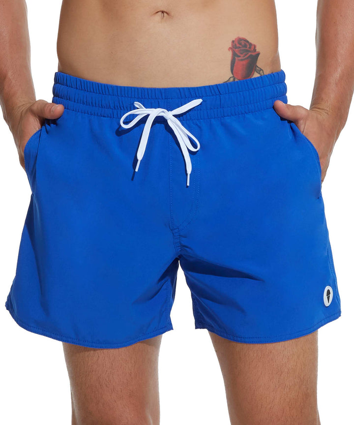 Men's Swimming Trunks | ELASTIC | 4 WAYS STRETCH | DAZZLING BLUE