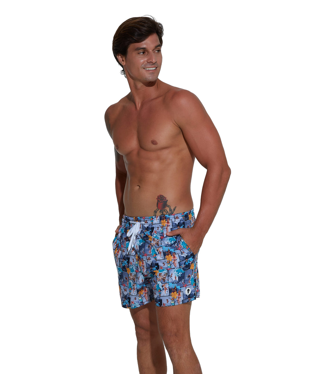 Men's Swimming Trunks | 4 WAYS STRETCH | ELASTIC | SUMMER YACHT