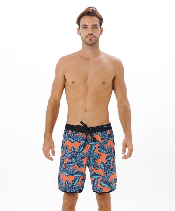 Men's Swimming Trunks | MEDIUM LENGTH | JUNGLE BLUE