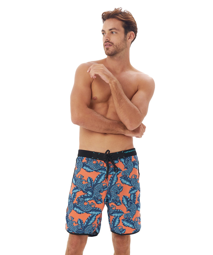 Men's Swimming Trunks | MEDIUM LENGTH | JUNGLE BLUE