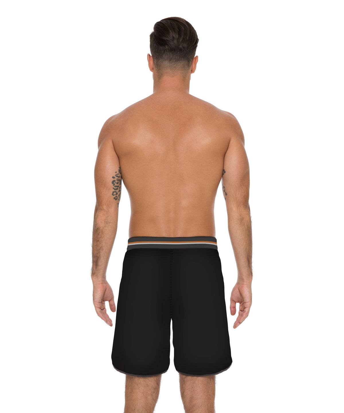Herren Badehose | MEDIUM LENGHT | PLAIN BLACK
