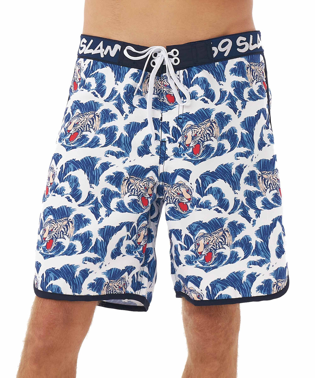 Men's swim shorts | MEDIUM LENGTH | TIGER WAVES