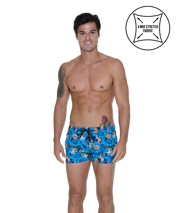 Moške kopalne hlače | VOLLEY SHORT | 4WAYS STRETCH |  ANCIENT WAVES