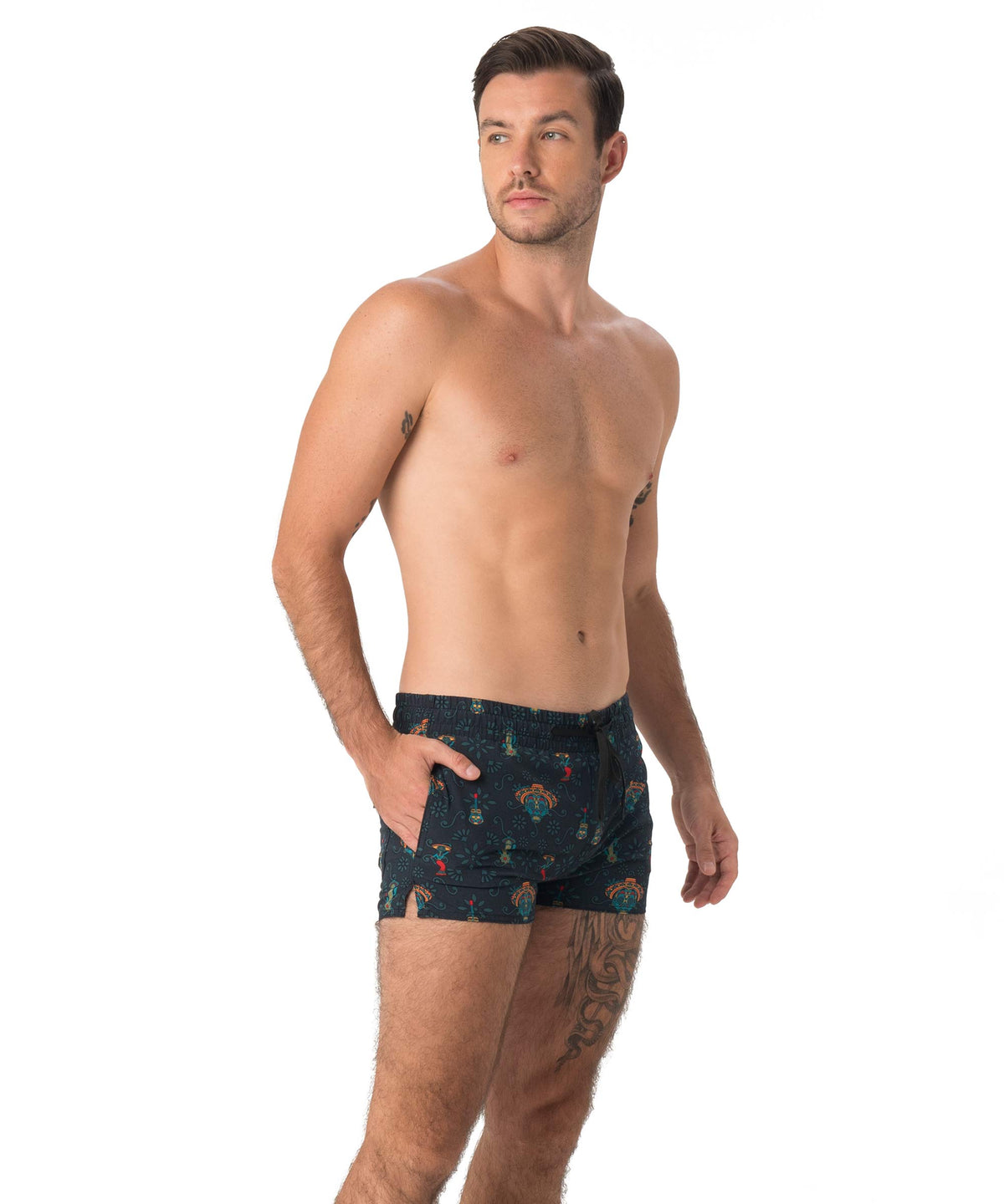 Men's swim shorts | VOLLEY SHORT | 4 WAYS STRETCH | DAY OF THE DEAD