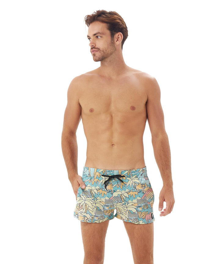 Men's Swimming Trunks | VOLLEYBALL SHORT | 4WAYS STRETCH | MOSAIC FIELD