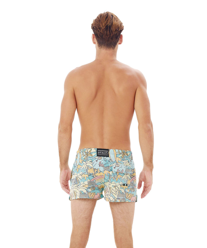 Men's Swimming Trunks | VOLLEYBALL SHORT | 4WAYS STRETCH | MOSAIC FIELD