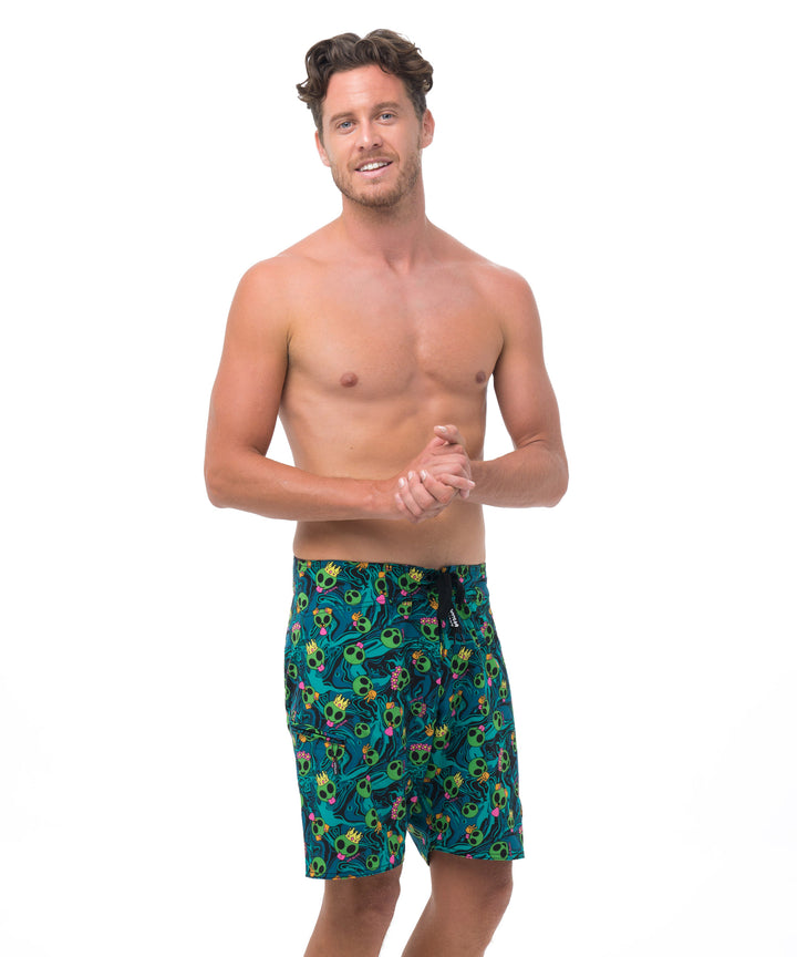 Men's Swimming Trunks | BOARDSHORT | 4 WAYS STRETCH | ALIEN SNAPS