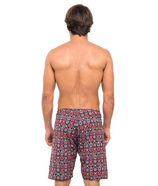 Herren-Badeshorts | BOARDSHORT | 4-WEGE-STRETCH | BLUMENSCHÄDEL