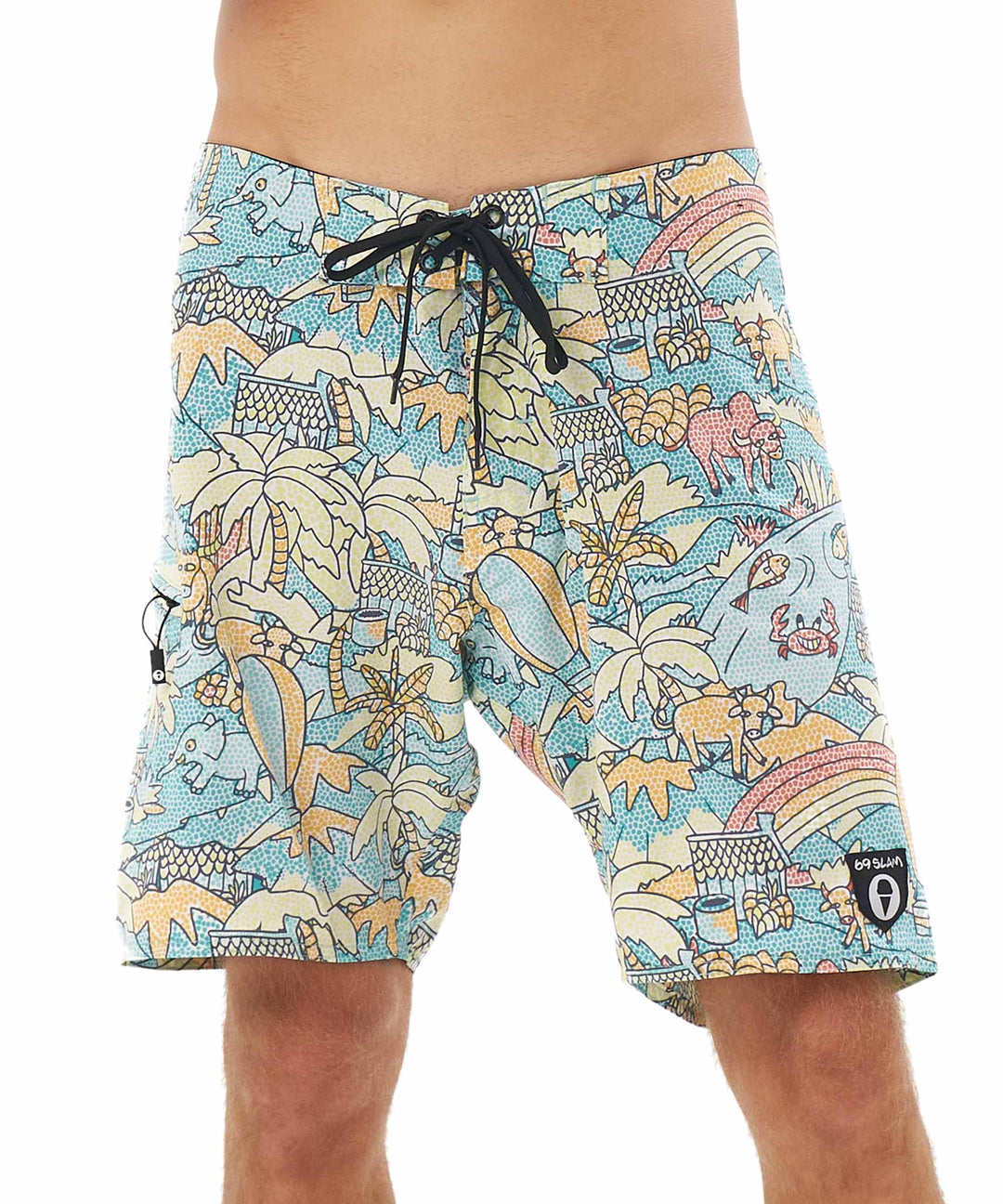 Men's Swimming Trunks | BOARDSHORT | 4 WAYS STRETCH | MOSAIC FIELD