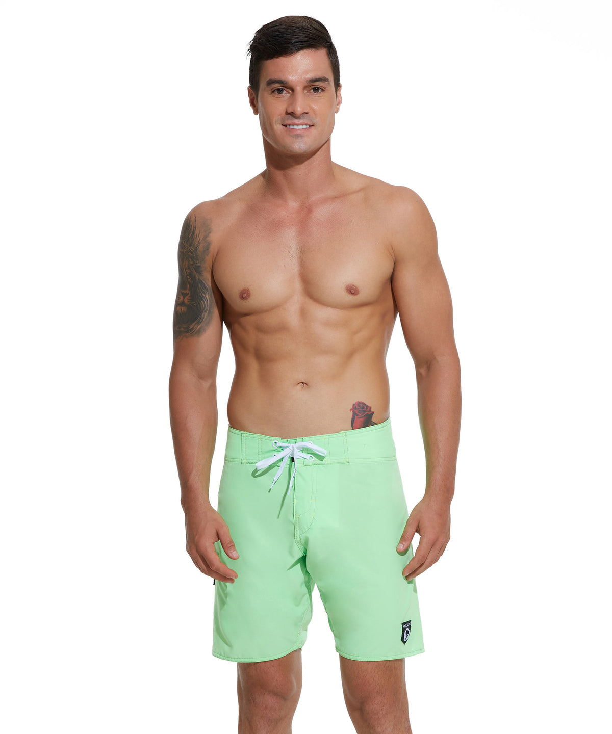 Herren Badeshorts | BOARDSHORT | 4-WEGE-STRETCH | NEONGRÜN