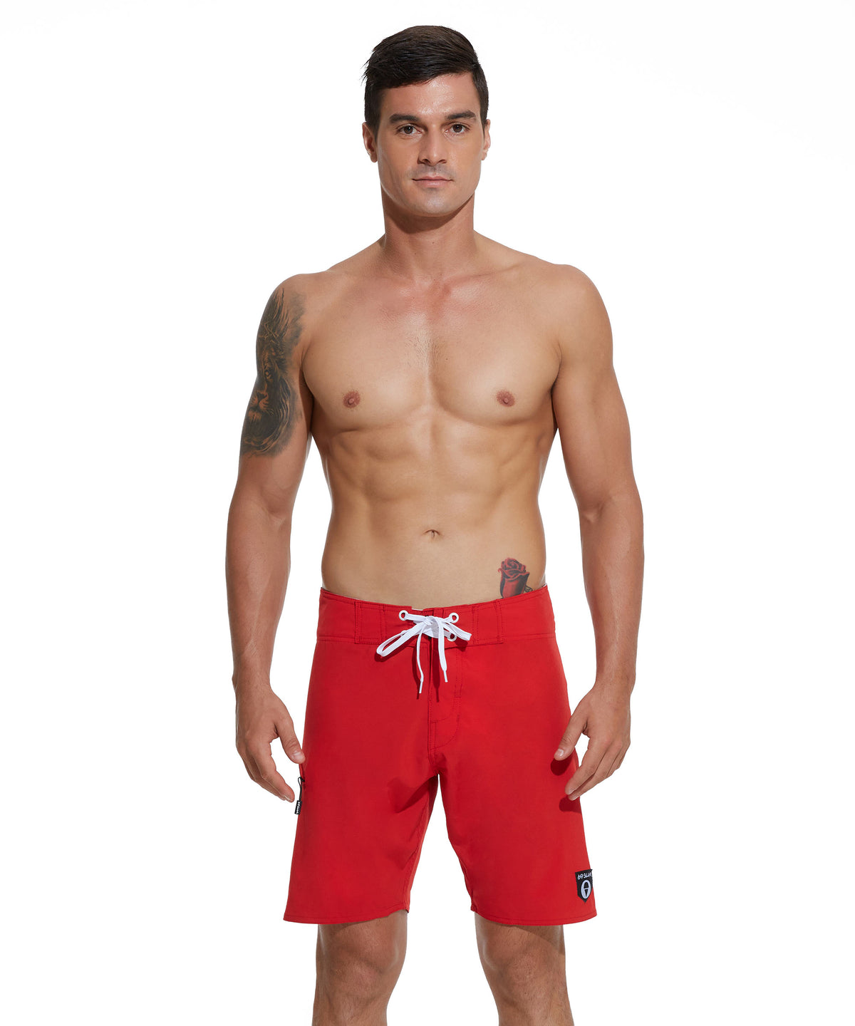 Moške kopalne hlače | BOARDSHORT | 4 WAYS STRETCH | RED