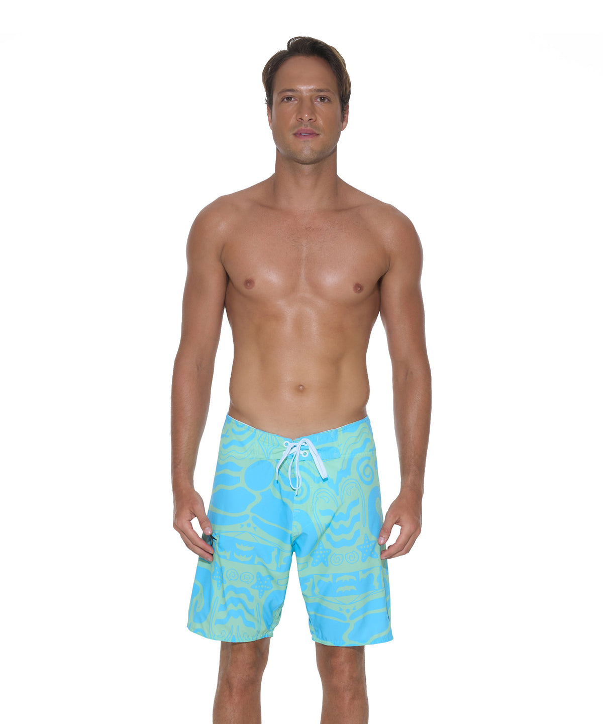 HERREN BADEHOSE | BOARDSHORT | 4-WEGE-STRETCH | SUMMER YACHT