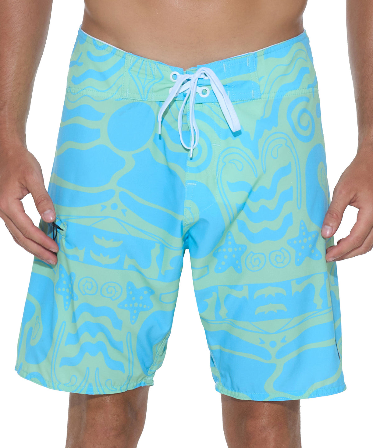 HERREN BADEHOSE | BOARDSHORT | 4-WEGE-STRETCH | SUMMER YACHT