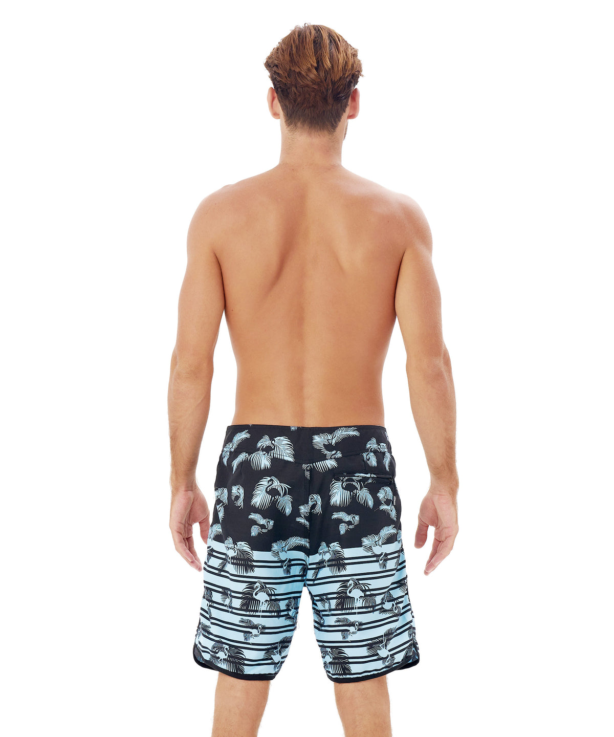 Badeshorts für Herren | MITTELANG | FLAMINGO PALM