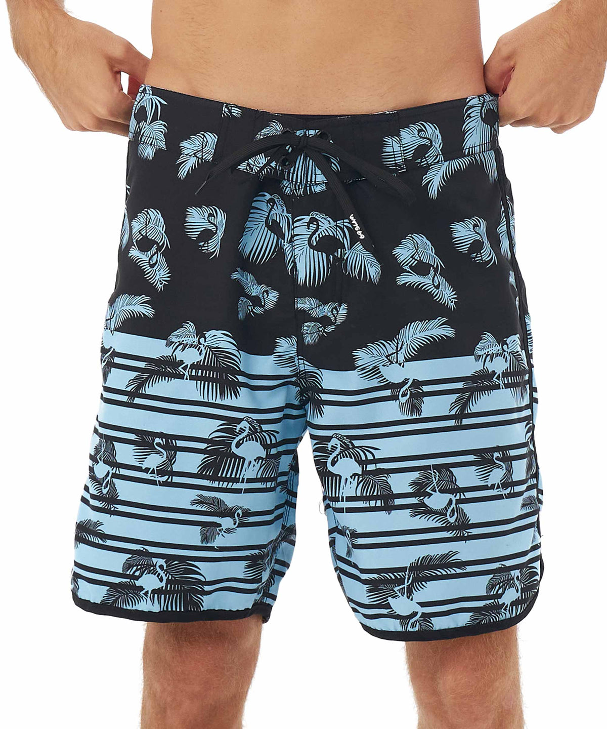 Badeshorts für Herren | MITTELANG | FLAMINGO PALM