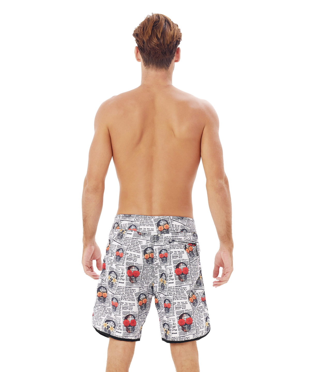 Badeshorts für Herren | MITTELLANG | NEWSPAPER