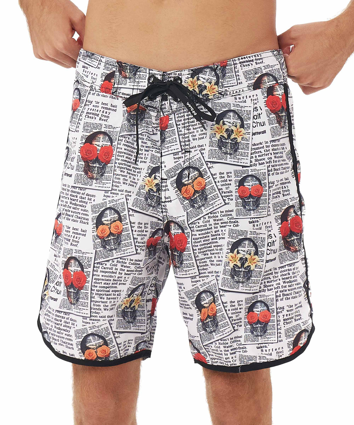 Badeshorts für Herren | MITTELLANG | NEWSPAPER
